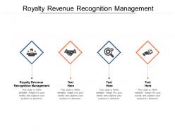 Royalty revenue recognition management ppt powerpoint presentation outline show cpb