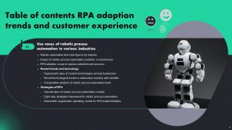 RPA Adoption Trends And Customer Experience Powerpoint Presentation Slides Analytical Appealing