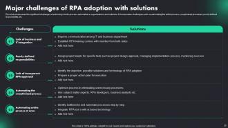 RPA Adoption Trends And Customer Experience Powerpoint Presentation Slides Images Informative