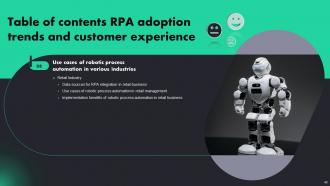 RPA Adoption Trends And Customer Experience Powerpoint Presentation Slides Engaging Informative