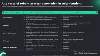 RPA Adoption Trends And Customer Experience Use Cases Of Robotic Process