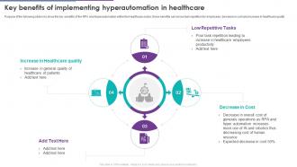 RPA And Hyper Automation Key Benefits Of Implementing Hyperautomation In Healthcare