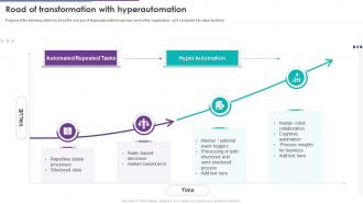RPA And Hyper Automation Road Of Transformation With Hyperautomation Ppt Infographics Deck