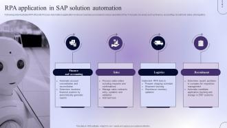 RPA Application In SAP Solution Automation