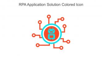 RPA Application Solution Colored Icon In Powerpoint Pptx Png And Editable Eps Format