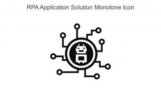 RPA Application Solution Monotone Icon In Powerpoint Pptx Png And Editable Eps Format