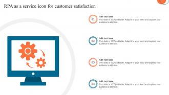 RPA As A Service Icon For Customer Satisfaction