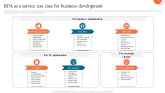 RPA As A Service Use Case For Business Development