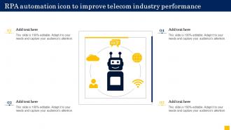RPA Automation Icon To Improve Telecom Industry Performance
