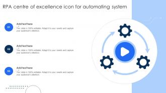 RPA Centre Of Excellence Icon For Automating System