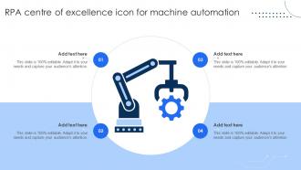 RPA Centre Of Excellence Icon For Machine Automation