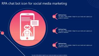 RPA Chat Bot Icon For Social Media Marketing