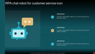 Rpa Chat Robot For Customer Service Icon