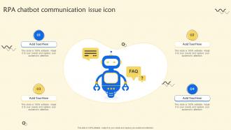 RPA Chatbot Communication Issue Icon