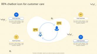 RPA Chatbot Icon For Customer Care