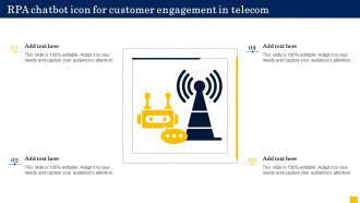 RPA Chatbot Icon For Customer Engagement In Telecom