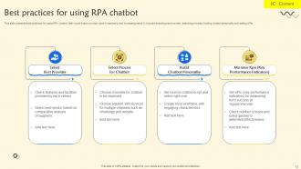 RPA Chatbot PowerPoint PPT Template Bundles Editable Image
