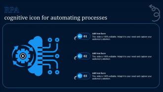 RPA Cognitive Icon For Automating Processes