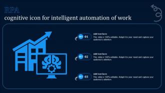 RPA Cognitive Icon For Intelligent Automation Of Work