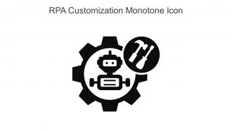 RPA Customization Monotone Icon In Powerpoint Pptx Png And Editable Eps Format