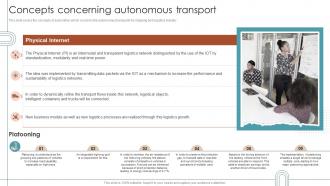 RPA For Shipping And Logistics Concepts Concerning Autonomous Transport