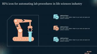 RPA Icon For Automating Lab Procedures In Life Sciences Industry