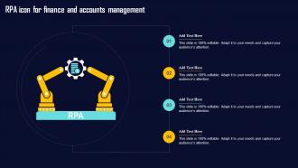 RPA Icon For Finance And Accounts Management