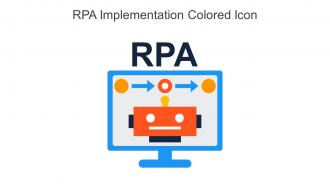 RPA Implementation Colored Icon In Powerpoint Pptx Png And Editable Eps Format