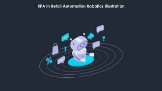 RPA In Retail Automation Robotics Illustration