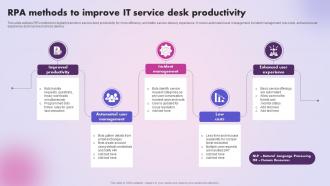 RPA Methods To Improve IT Service Desk Productivity
