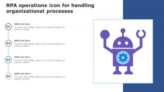 RPA Operations Icon For Handling Organizational Processes