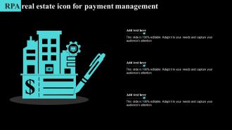 RPA Real Estate Icon For Payment Management