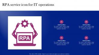 RPA Service Icon For IT Operations