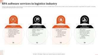 RPA Software Services In Logistics Industry