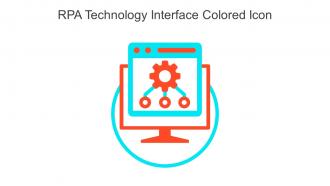 RPA Technology Interface Colored Icon In Powerpoint Pptx Png And Editable Eps Format