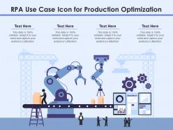 RPA Use Case Icon For Production Optimization