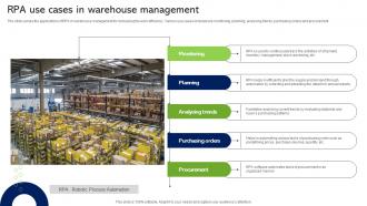 RPA Use Cases In Warehouse Management
