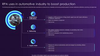 RPA Uses In Automotive Industry To Boost Production