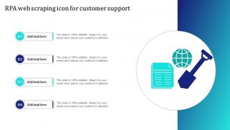 RPA Web Scraping Icon For Customer Support