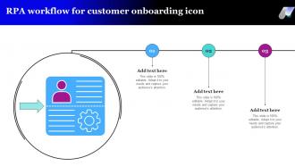 RPA Workflow For Customer Onboarding Icon