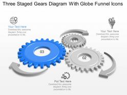 14886963 style variety 1 gears 3 piece powerpoint presentation diagram infographic slide