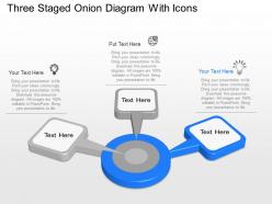 Rs three staged onion diagram with icons powerpoint template