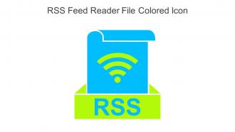 RSS Feed Reader File Colored Icon In Powerpoint Pptx Png And Editable Eps Format