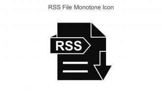 RSS File Monotone Icon In Powerpoint Pptx Png And Editable Eps Format