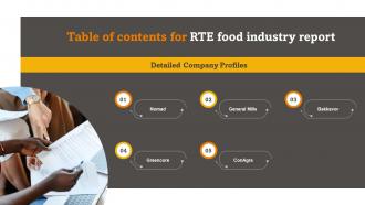 RTE Food Industry Report Table Of Contents