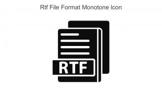Rtf File Format Monotone Icon In Powerpoint Pptx Png And Editable Eps Format