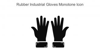 Rubber Industrial Gloves Monotone Icon In Powerpoint Pptx Png And Editable Eps Format