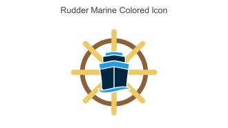 Rudder Marine Colored Icon In Powerpoint Pptx Png And Editable Eps Format