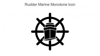 Rudder Marine Monotone Icon In Powerpoint Pptx Png And Editable Eps Format