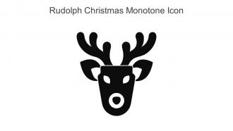 Rudolph Christmas Monotone Icon In Powerpoint Pptx Png And Editable Eps Format